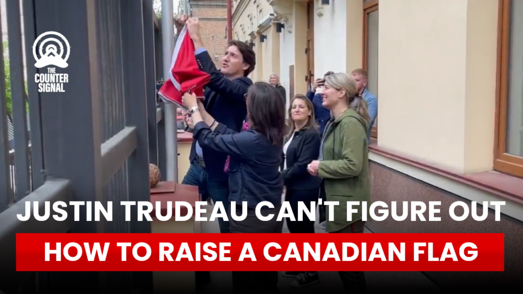 Trudeau flag Ukraine