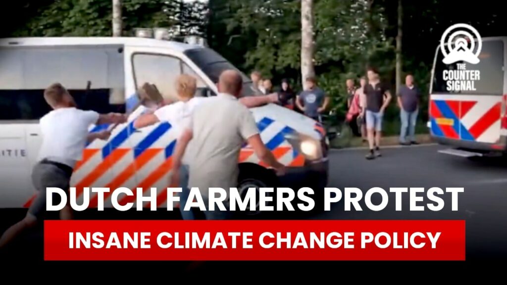 Dutch farmers protest insane climate change policy