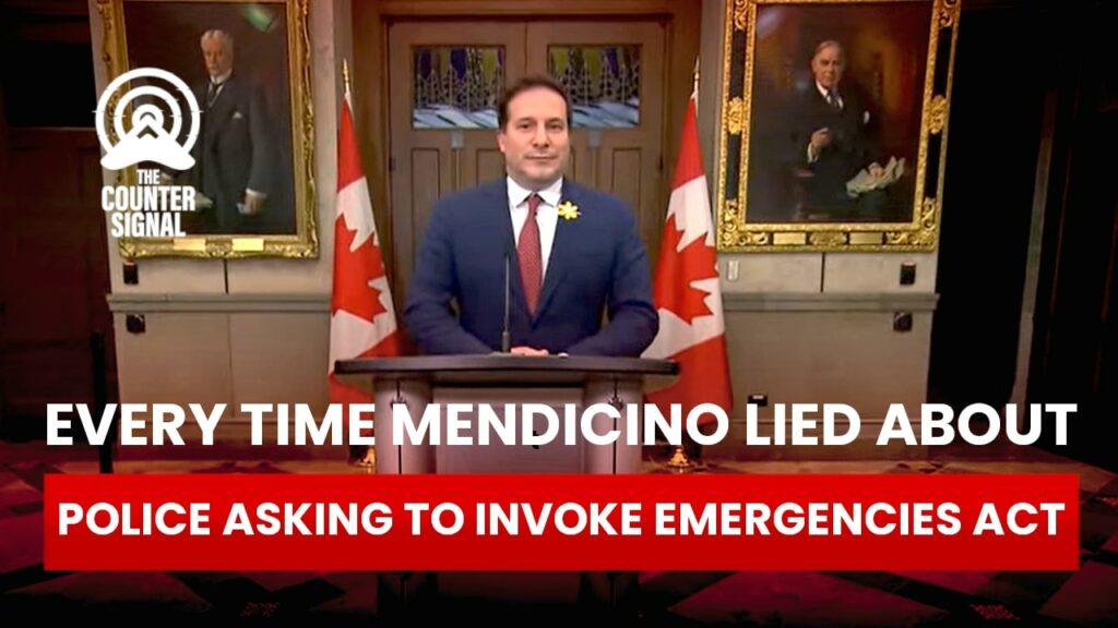 Mendicino lied about Emergencies Act