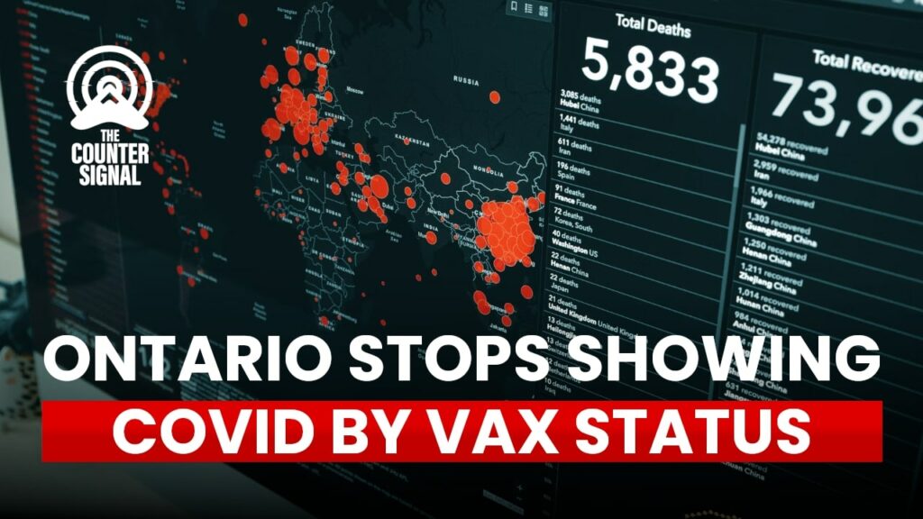 Ontario stops showing COVID by vaccine status