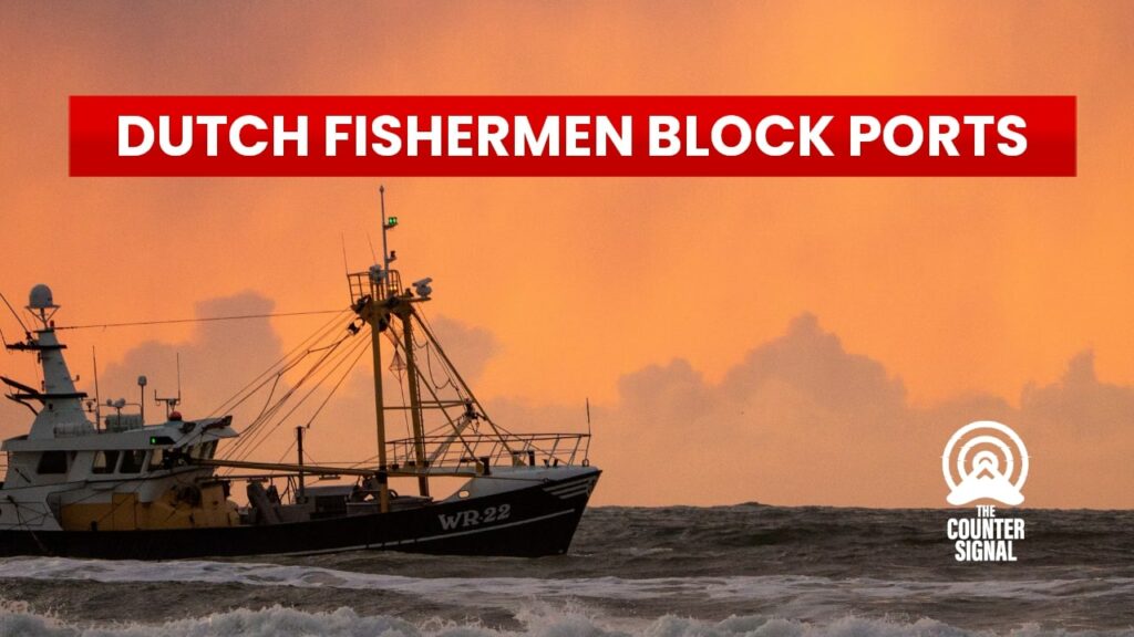 Dutch fishermen block ports