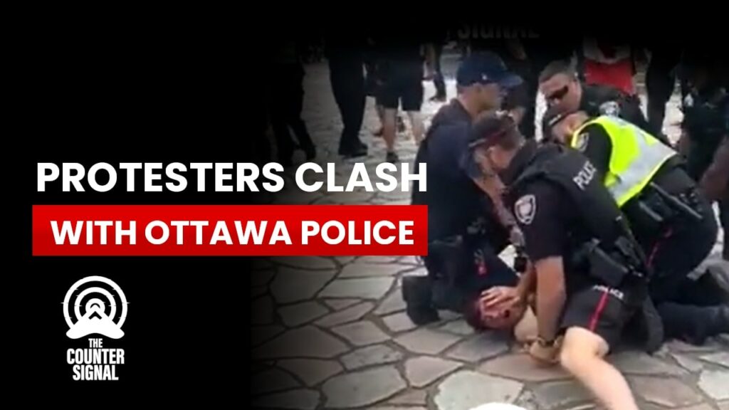 Protesters clash with Ottawa police