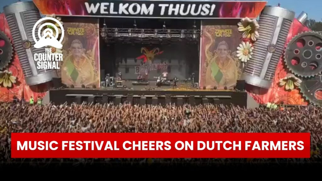 Music festival cheers on Dutch farmers