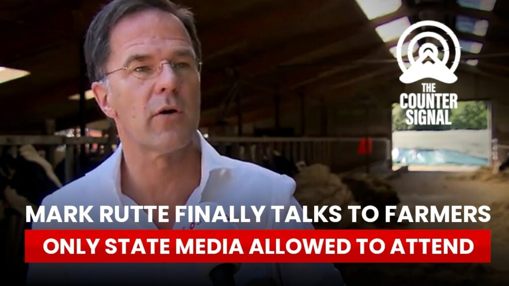 Mark Rutte finally talks to farmers, only state media allowed to attend