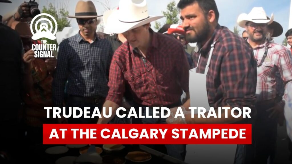 Trudeau called a traitor at the Calgary Stampede