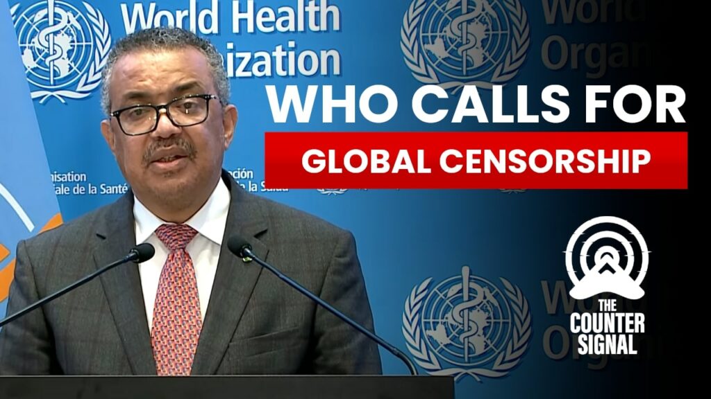 WHO calls for global censorship