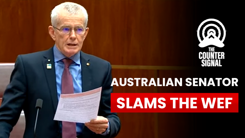 Australian Senator slams the WEF