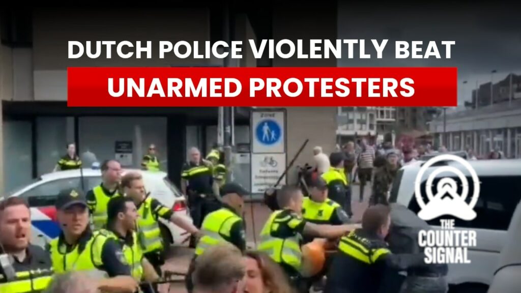 Dutch police violently beat unarmed protesters