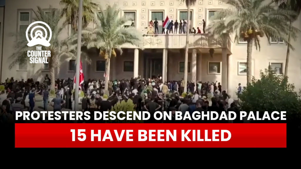 Protesters descend on Baghdad palce, 15 killed