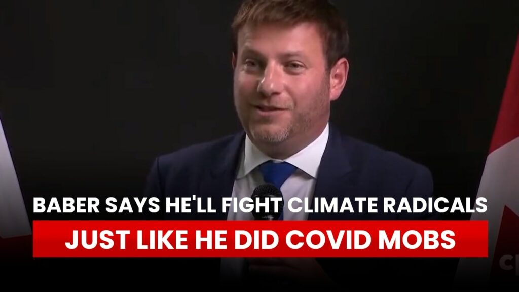 Baber says he'll fight climate radicals just like he did COVID mobs