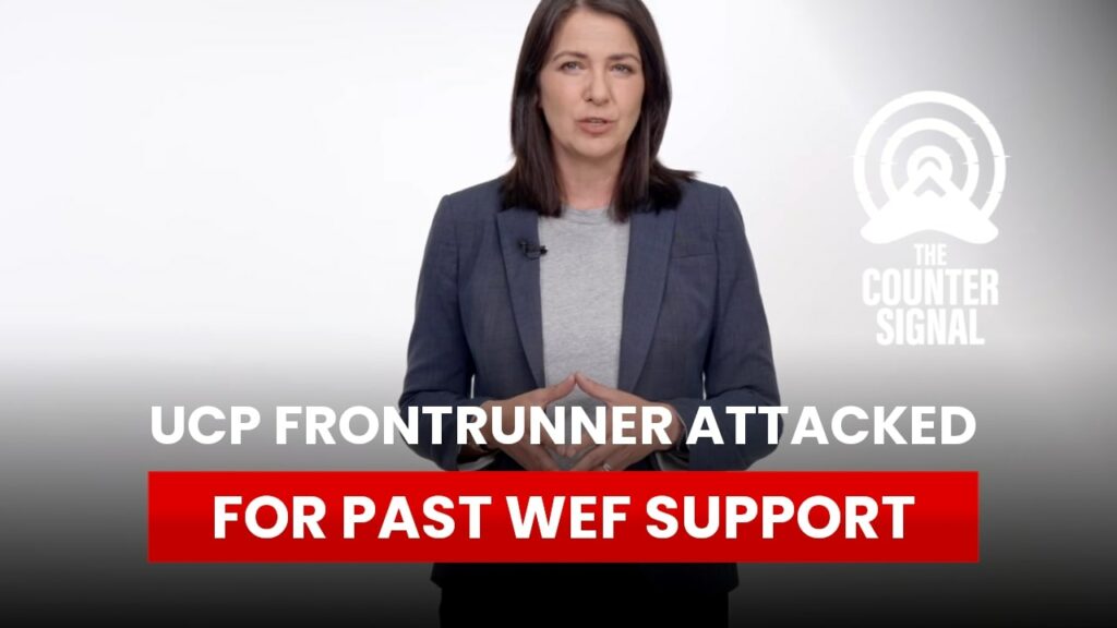 UCP frontrunner attacked for past WEF support
