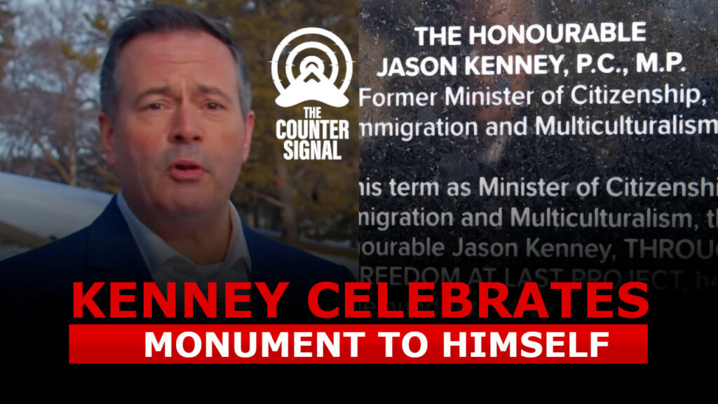 Jason Kenney unveils monument to himself in final days as Premier 