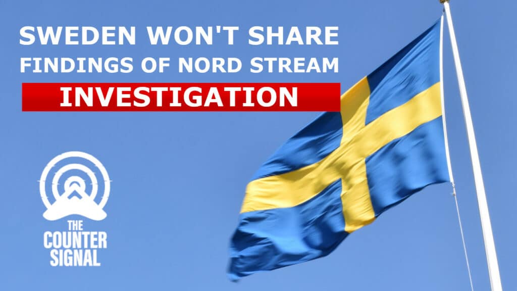 Sweden backs out of joint investigation into Nord Stream leaks.