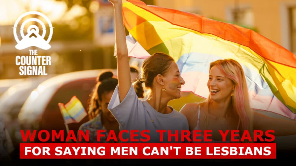 Norwegian women faces three years in prison for saying men can't be lesbians.