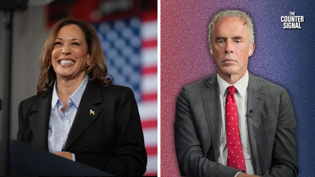 Jordan Peterson on the right
Kamala Harris on the left 